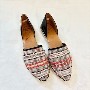 Toni Pons Origins Tweed Espadrille Flat Size 8.5‎